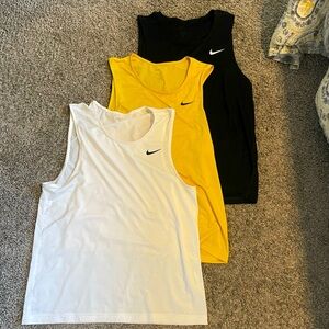 Nike Dri-Fit Fitness Tank | Colors: White, Black, Yellow | Size: Medium